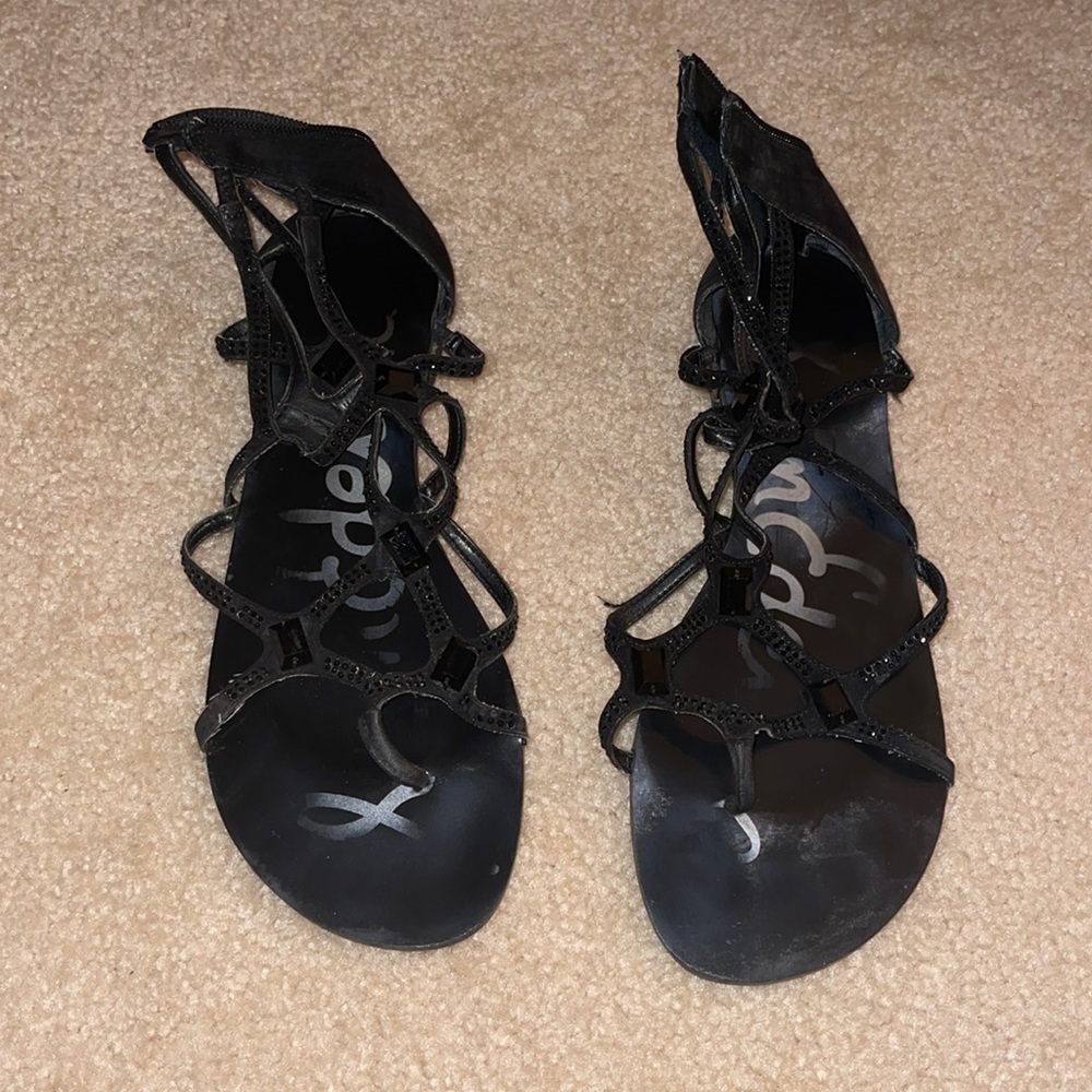 Jewel Black Sam Edelman Sandal Womens US 8.5